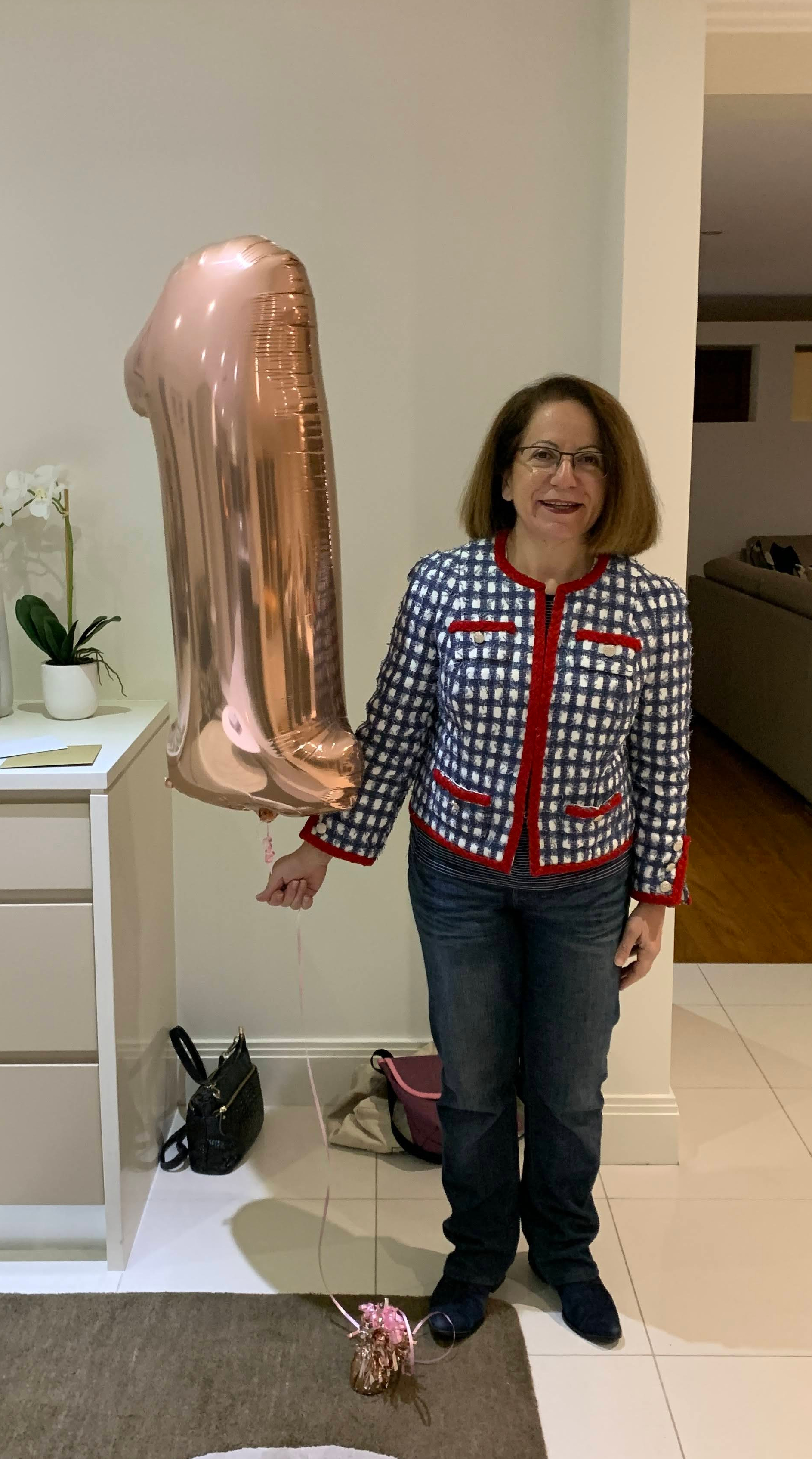 Wearing the first classic French jacket I made